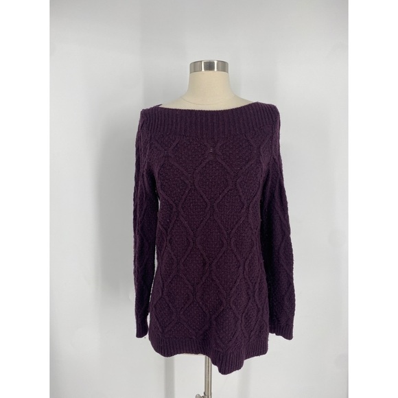 Ann Taylor Loft Cable Knit Long Sleeve Sweater - Picture 1 of 8